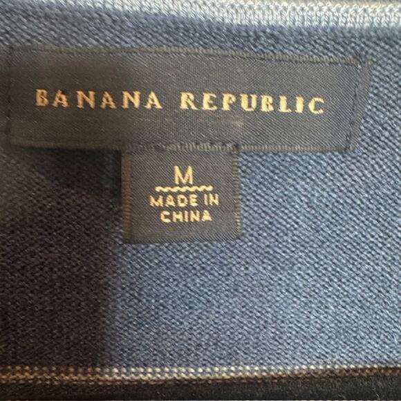 Banana Republic Mens Sweater Sz Medium Silk Cashmere Luxury Blend Pullover - Picture 5 of 11